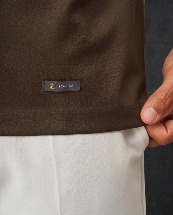 SCALE UP Mercerized Cotton Polo Shirt Zolf