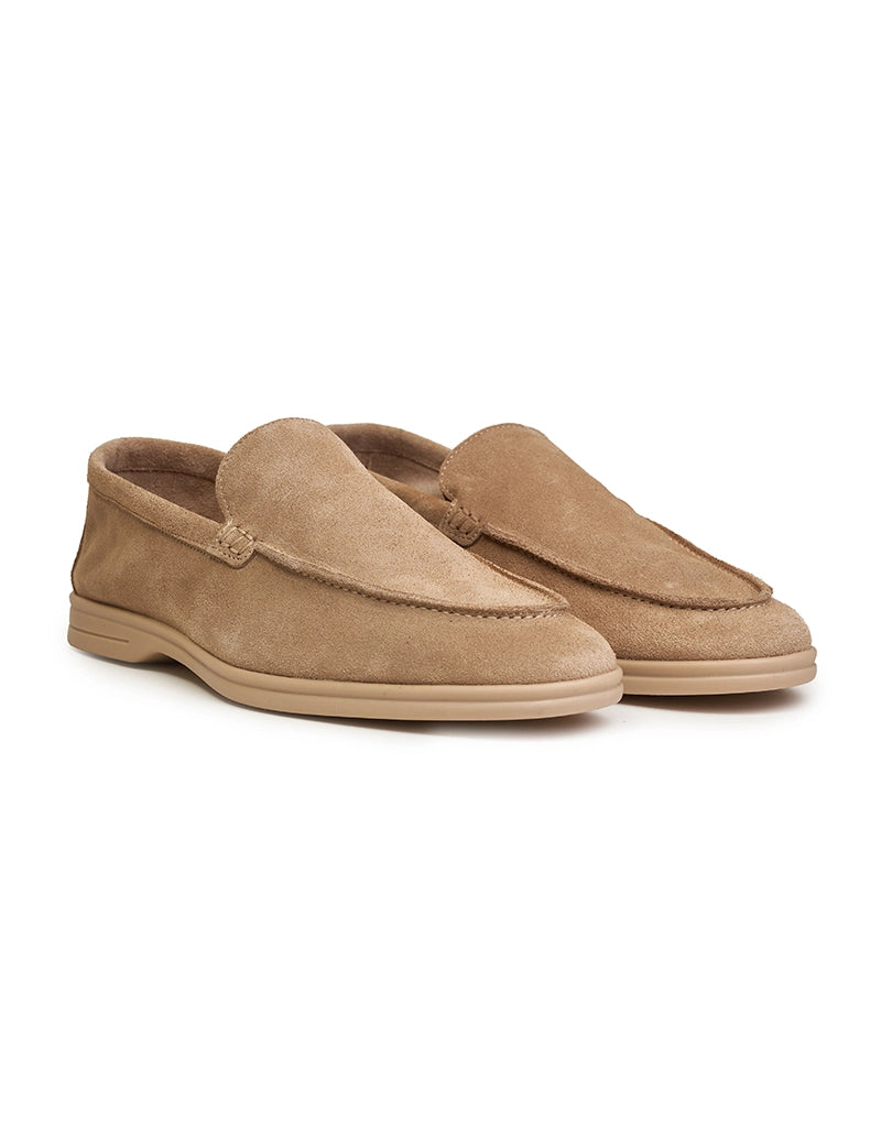 Classic Leather Beige Loafers Zolf