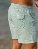 Green Patterned Swim Shorts Zolf