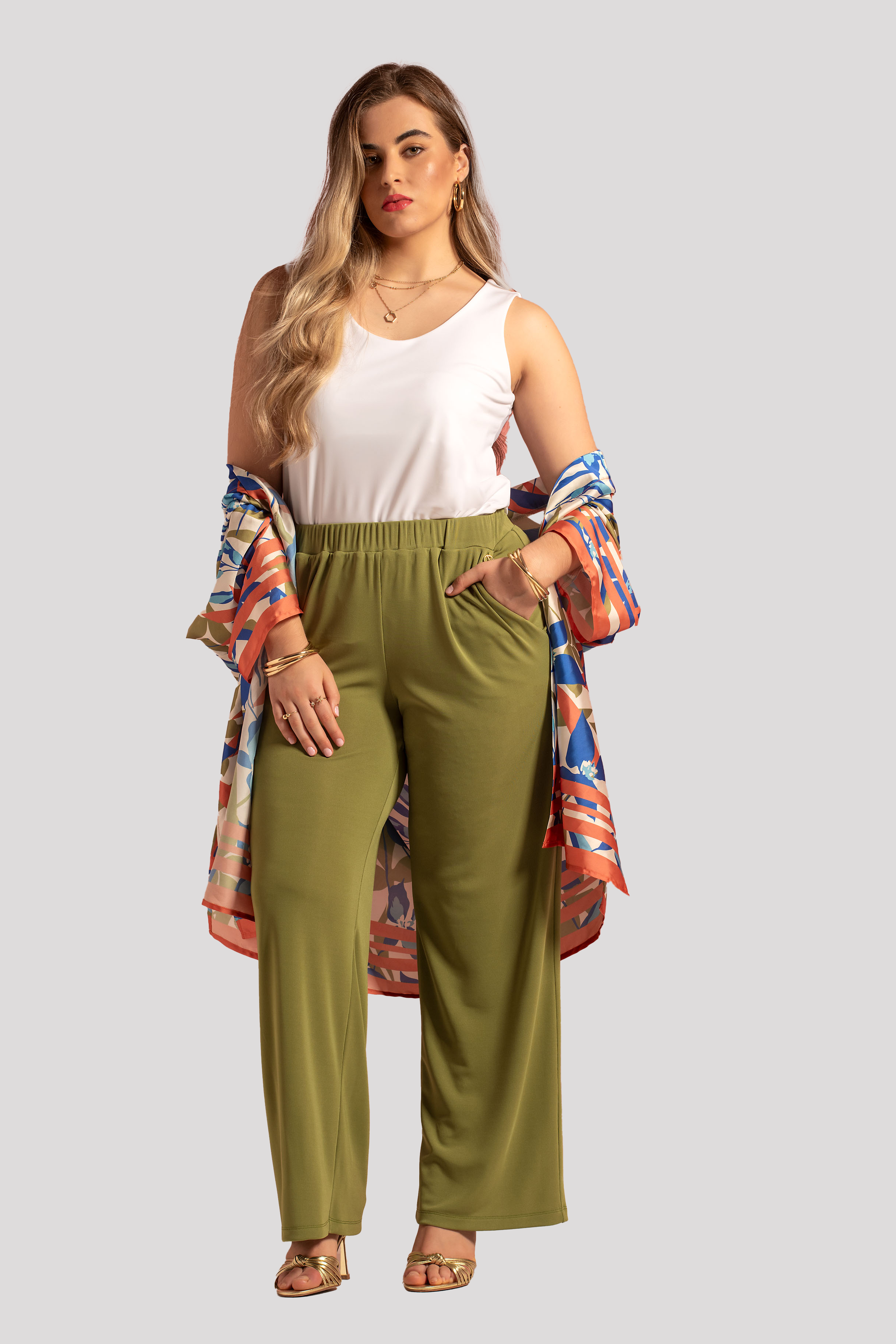 Top de malha lisa Quattro Venti