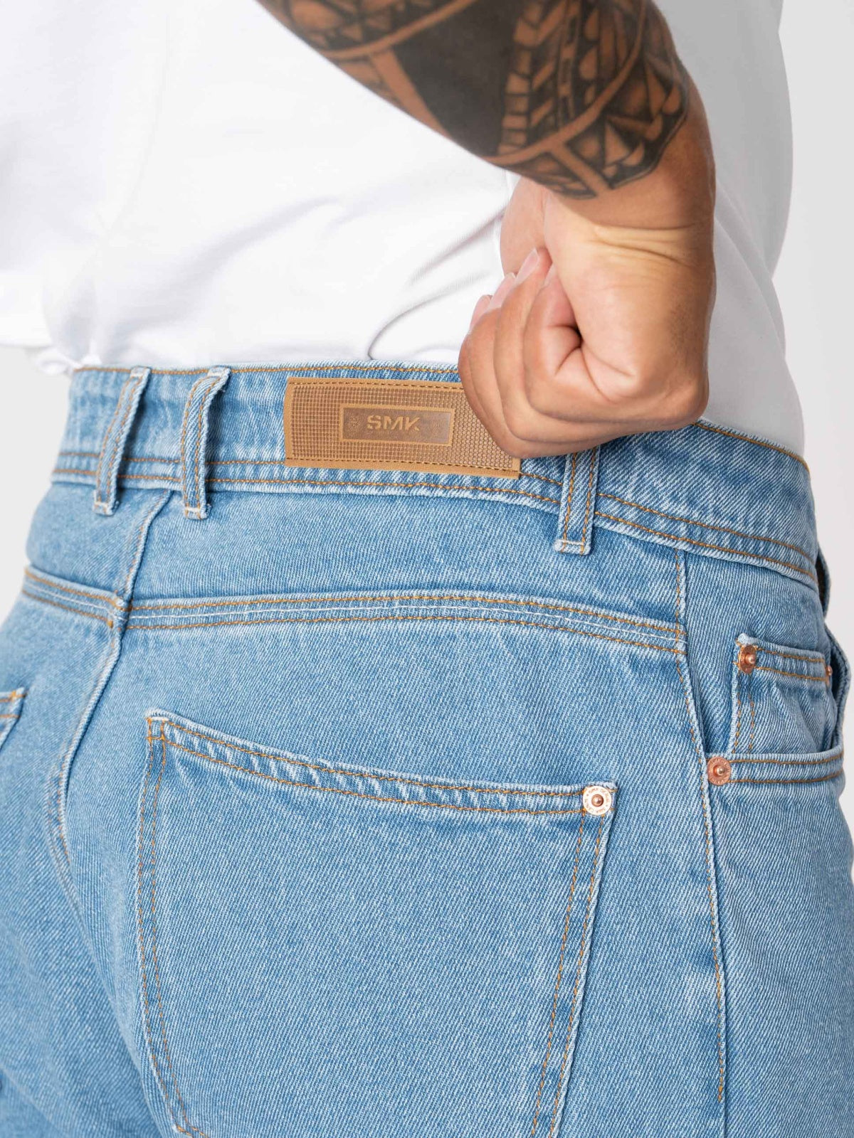 Calça de ganga regular SMK