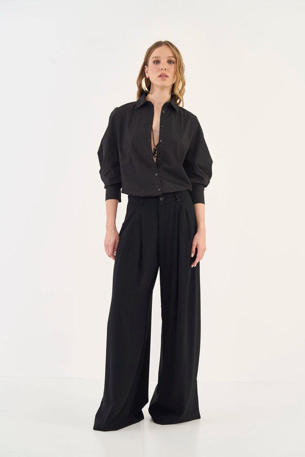 Joana Tailored Wide-Leg Trousers Colcci