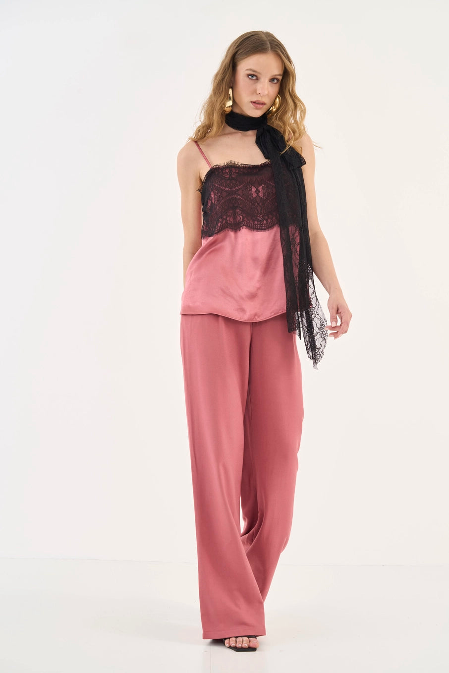 Wide-Leg Tailored Viscose Trousers Colcci