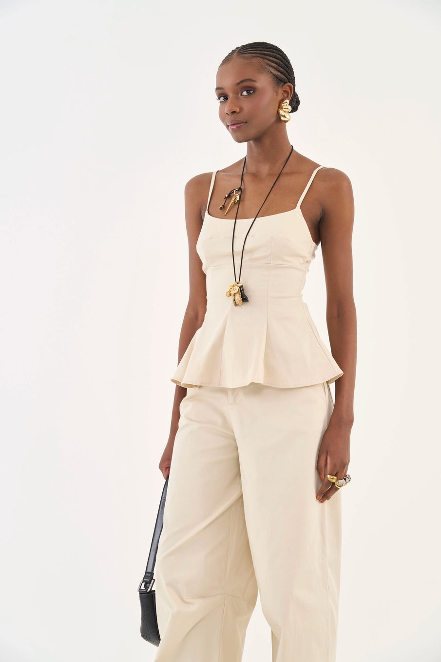 Slim Ruffle-Hem Top Colcci
