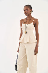 Slim Ruffle-Hem Top Colcci