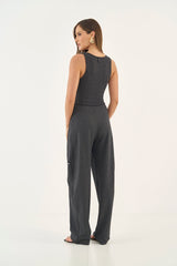 Comfort Botões-à-Frente Colete Top Colcci