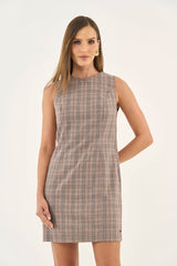 Minivestido Xadrez Ajustado Colcci