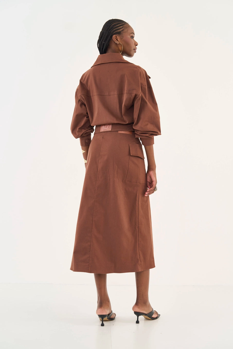 Cropped Loose Jacket with Front Pockets Colcci