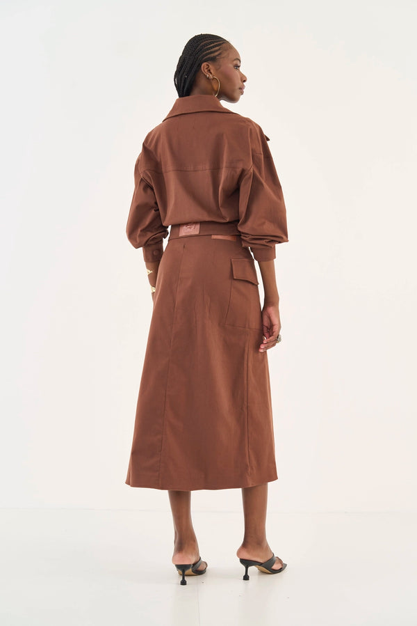 Cropped Loose Jacket with Front Pockets Colcci