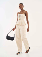 Slim Ruffle-Hem Top Colcci