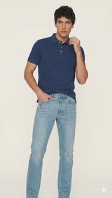 Bleach Blue Denim Tapered Fit Stretch Jeans U.S. Polo Assn.