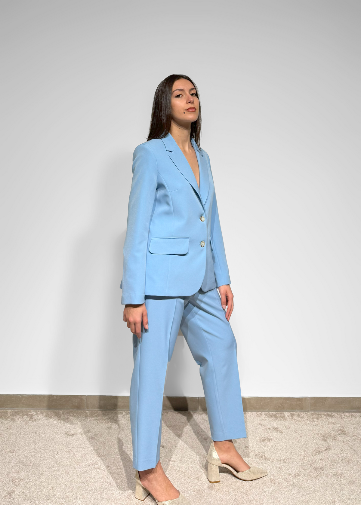 Light Blue Tailored Blazer Lusiana