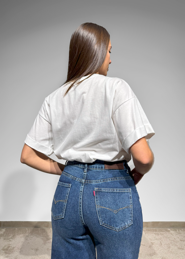 "Bella" Classic Script T-Shirt Imperial