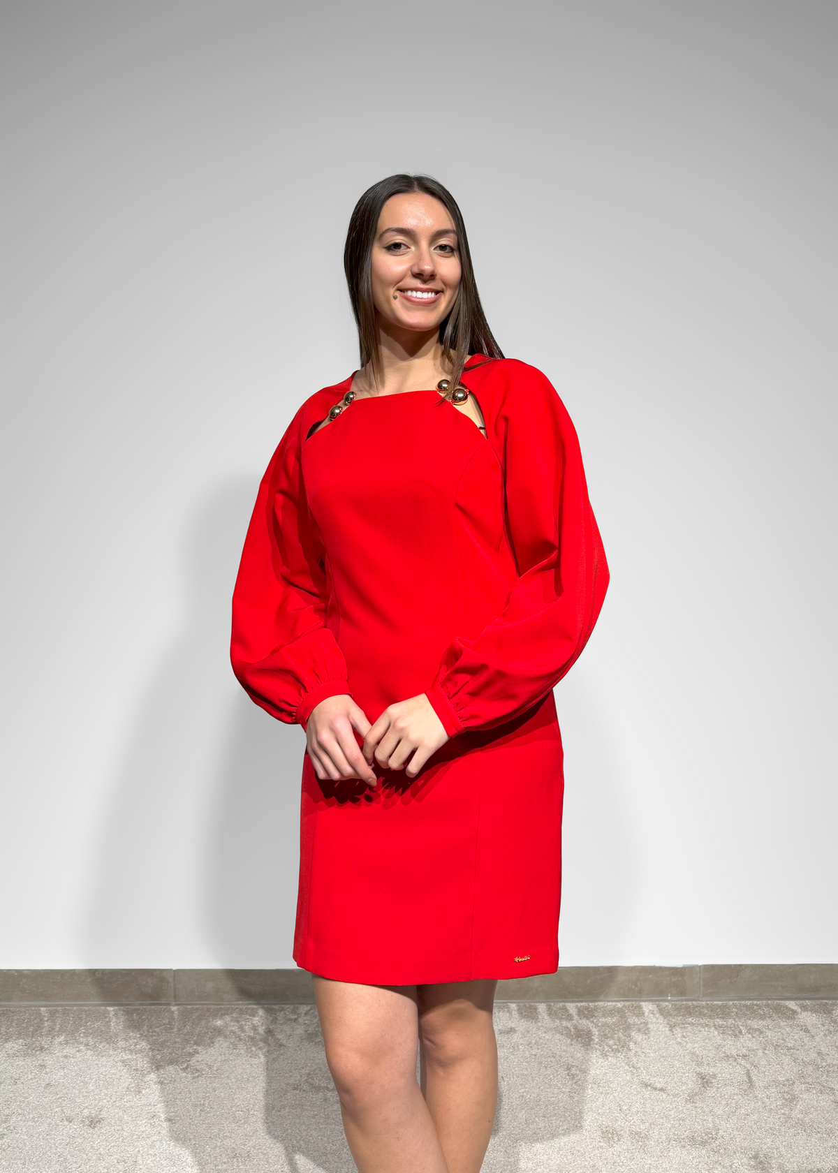 Vestido vermelho Koralline