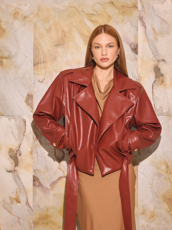 PU Leather Perfecto Jacket Lança Perfume