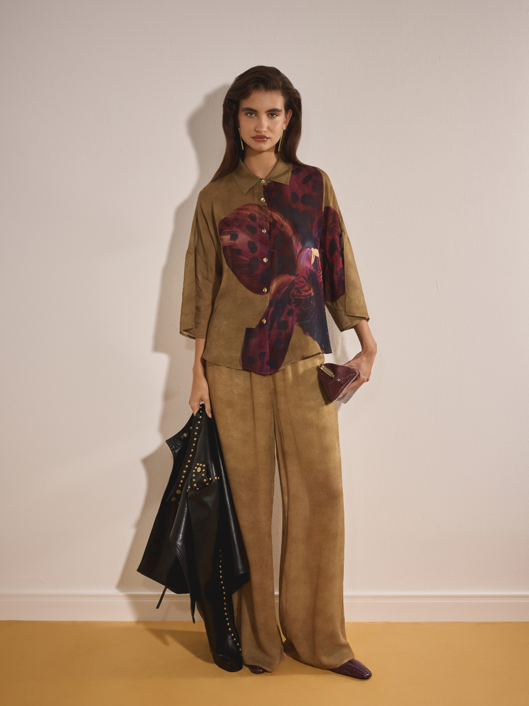 Camisa Chiffon Estampado Lança Perfume