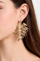 Organic Foliage Drop Earrings Sahoco