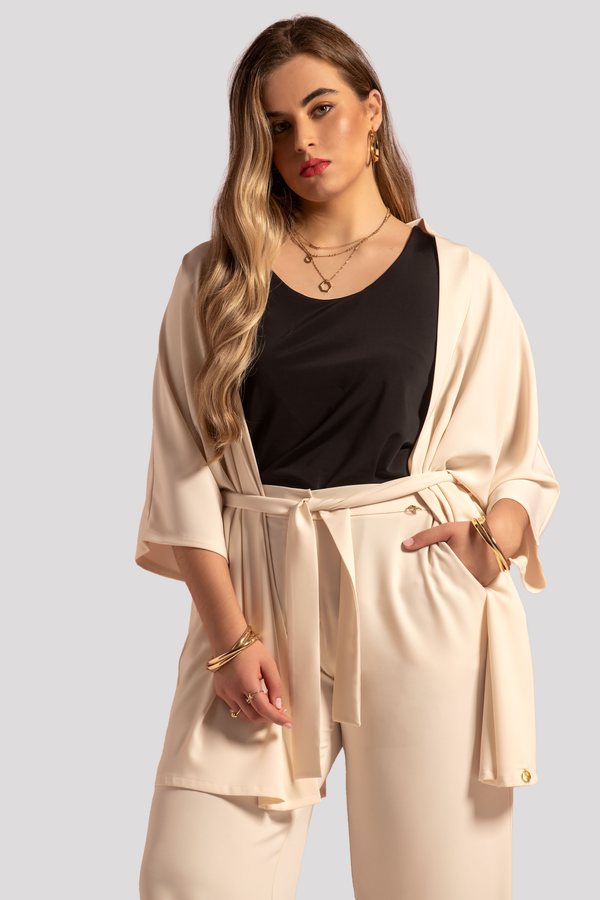 Fluid Tie-Front Kimono Quattro Venti