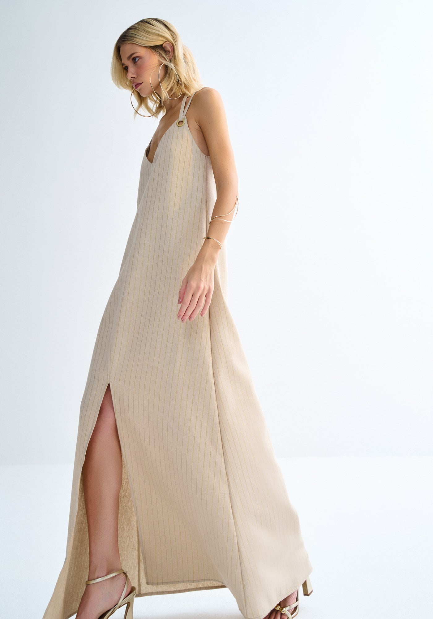 Vestido Longo em Linho Lez a Lez