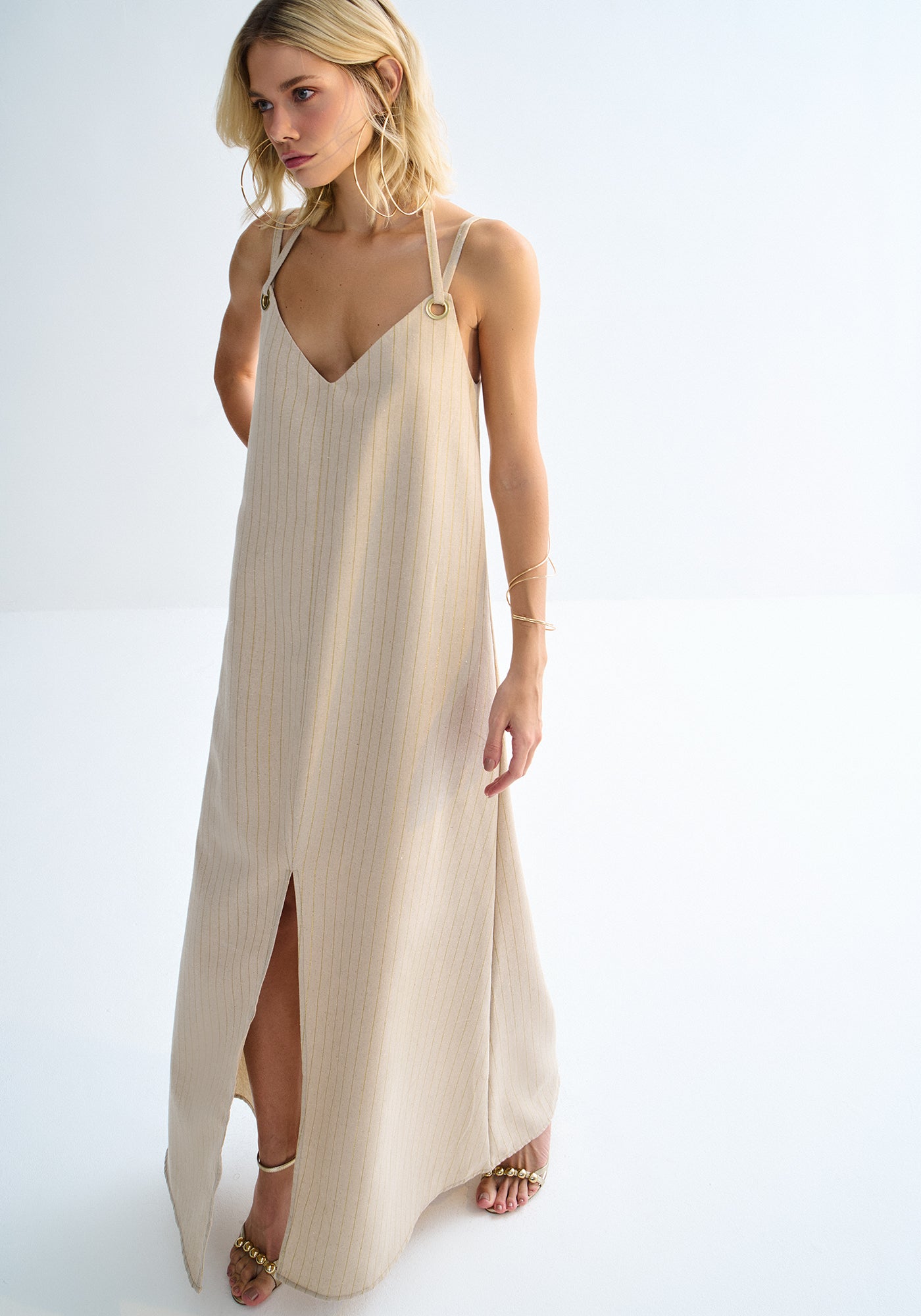 Vestido Longo em Linho Lez a Lez
