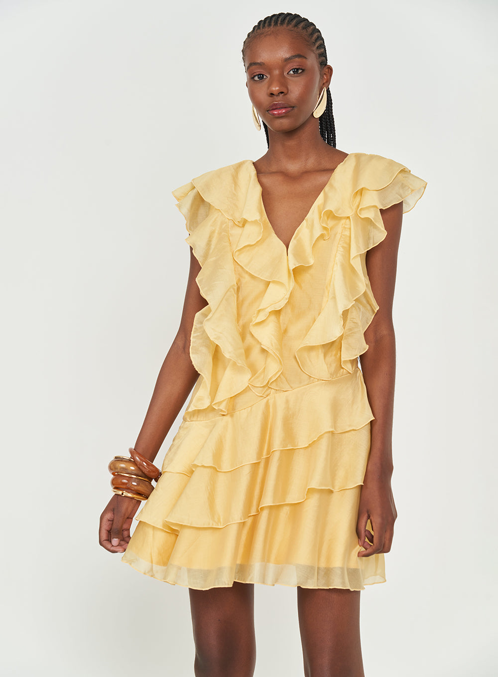 Ruffle Mini Dress Colcci