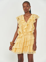 Ruffle Mini Dress Colcci