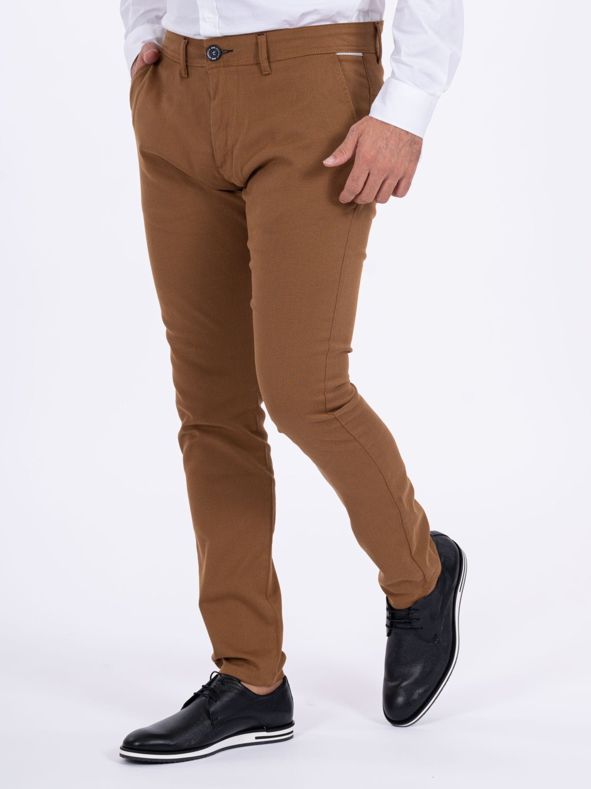 Calça camel e preto SMK