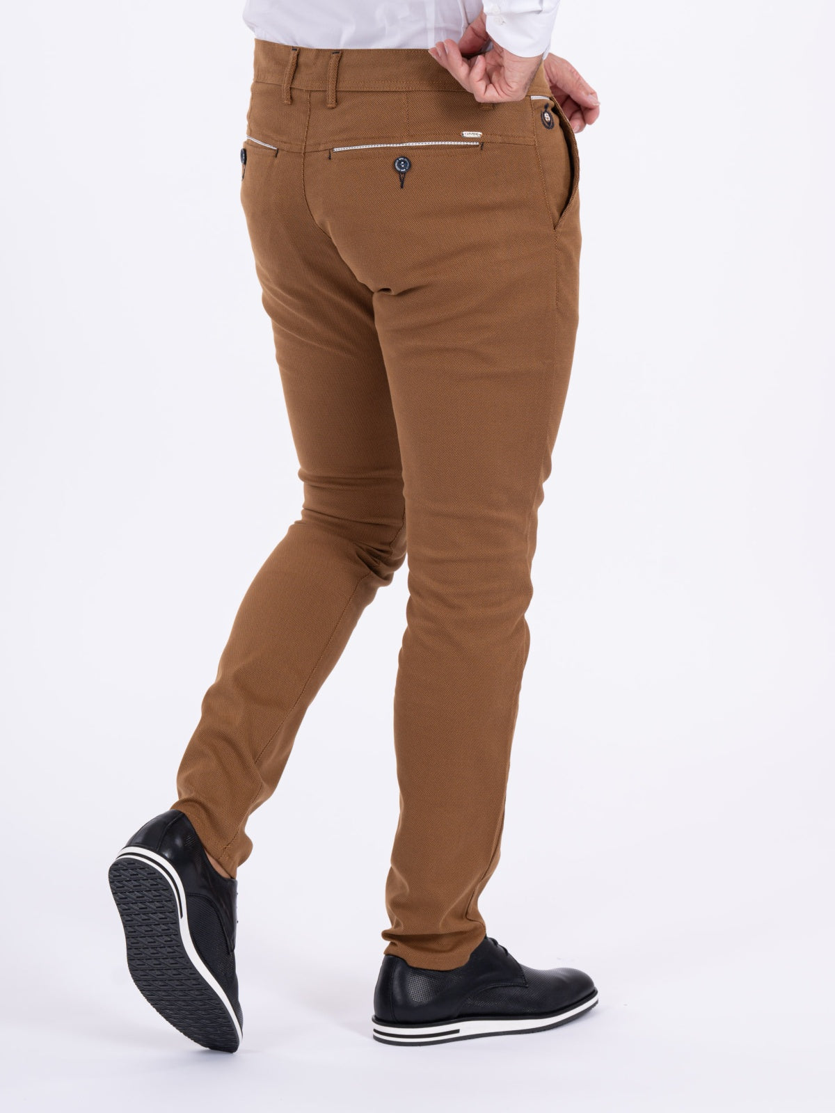 Calça camel e preto SMK
