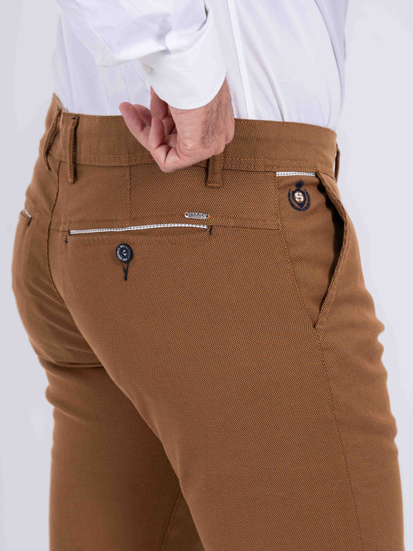Calça camel e preto SMK