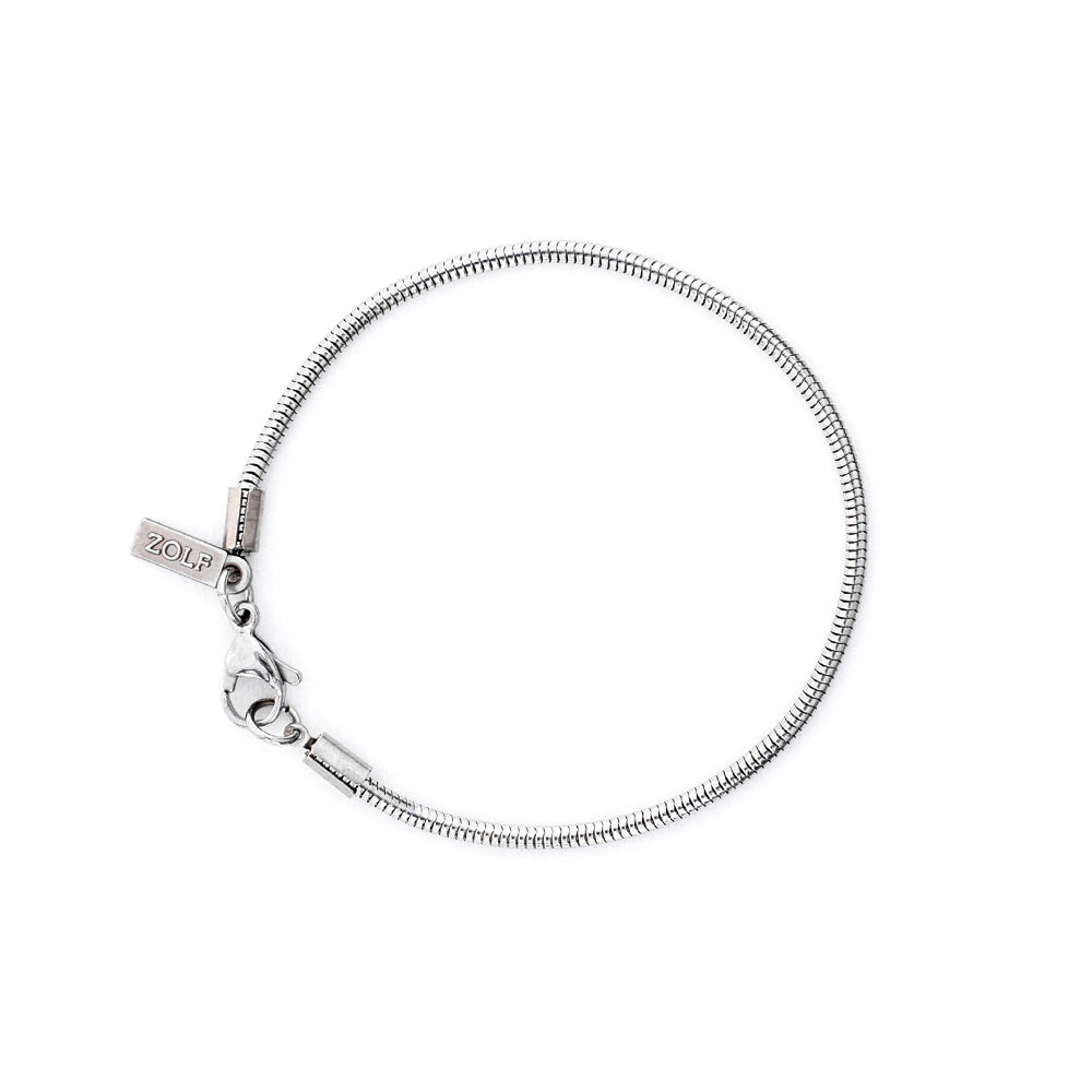 Pulseira Masculina de Corrente Fina Zolf