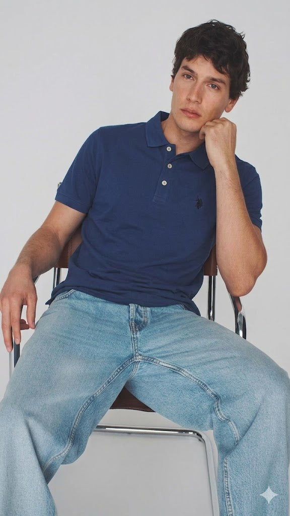 Solid Piqué Small Logo Polo Shirt U.S. Polo Assn.