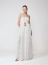 Long Flowing Embroidered Dress Colcci