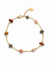 Gold Chain Multicolor Stone Bracelet Jetlag