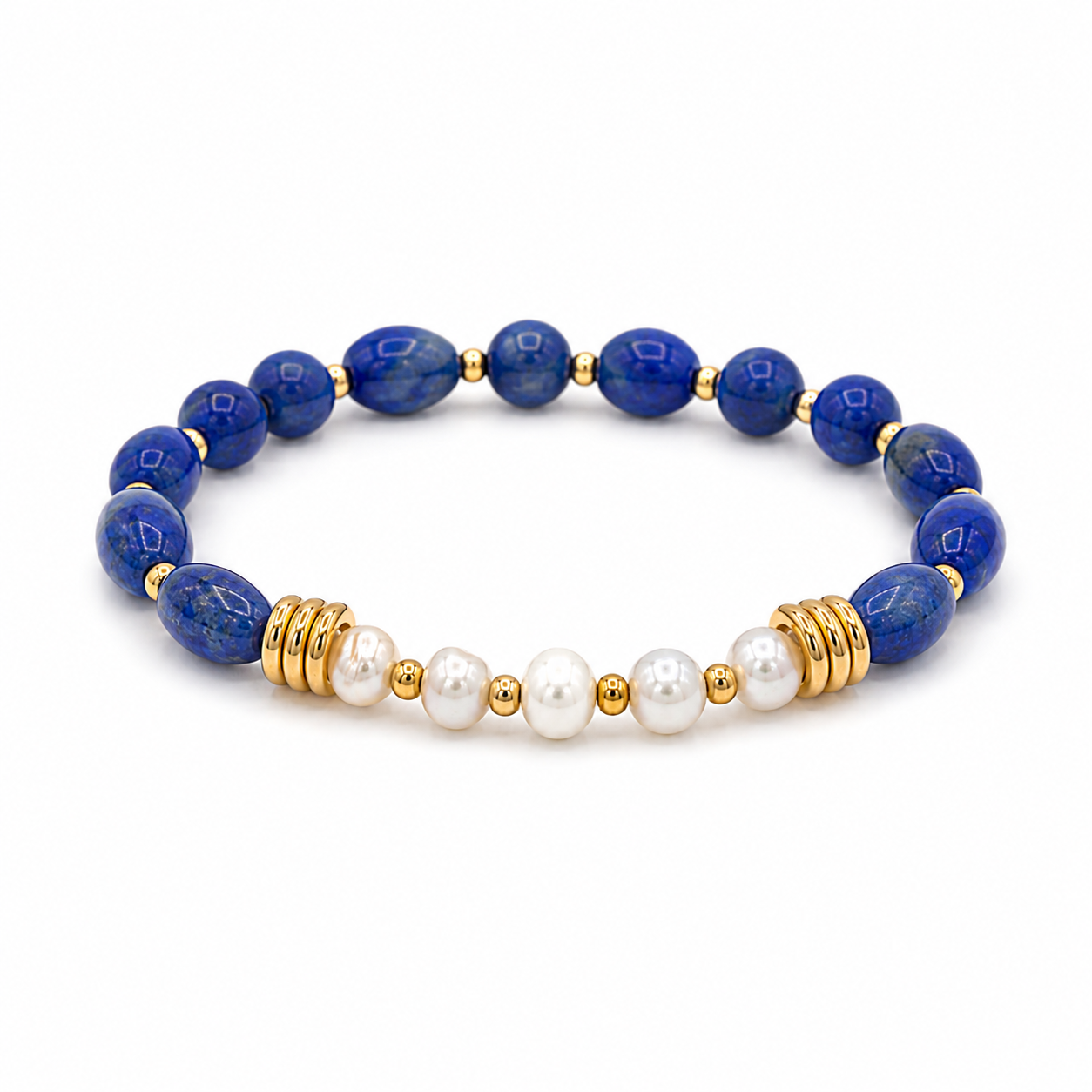Pearl Beaded Elastic Stretch Bracelet Jetlag