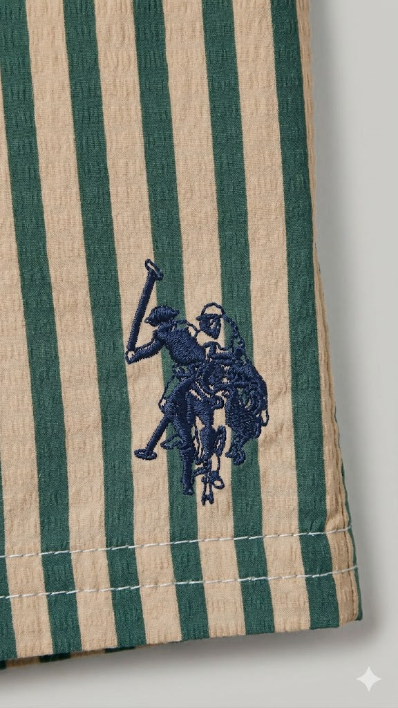 Stripe Seersucker Swim Shorts U.S. Polo Assn.