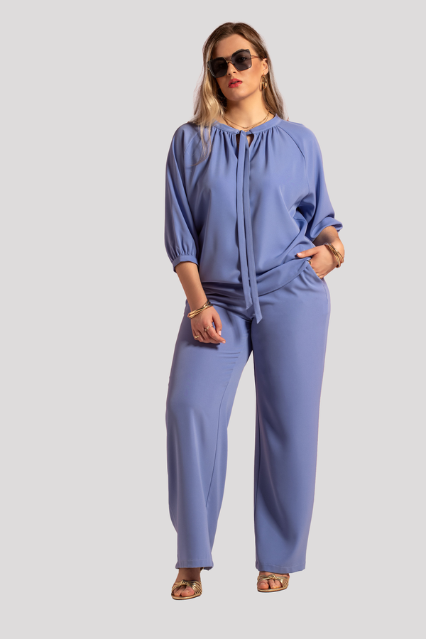 Fluid Three-Quarter Sleeve Blouse Quattro Venti