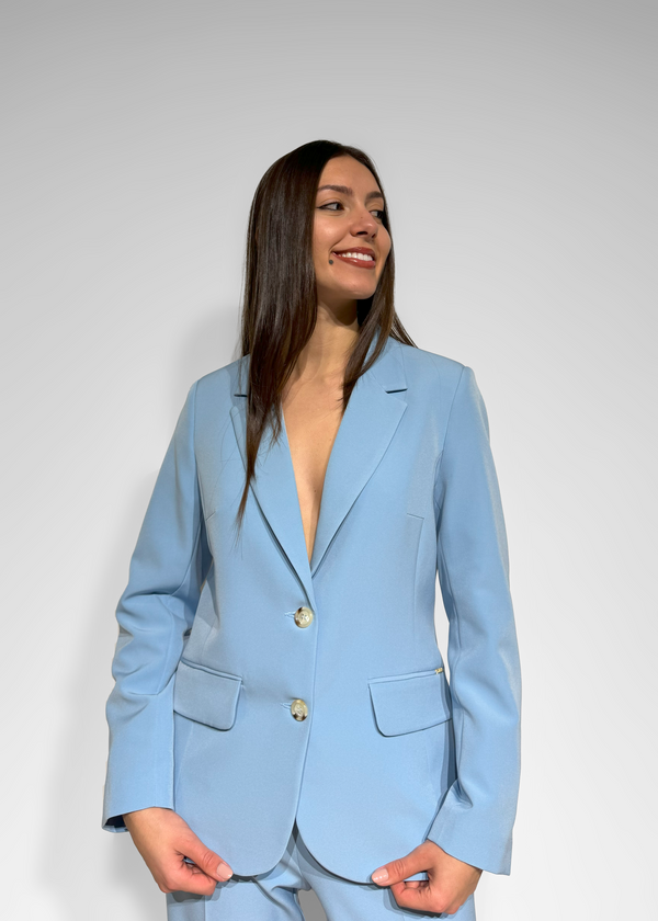 Light Blue Tailored Blazer Lusiana