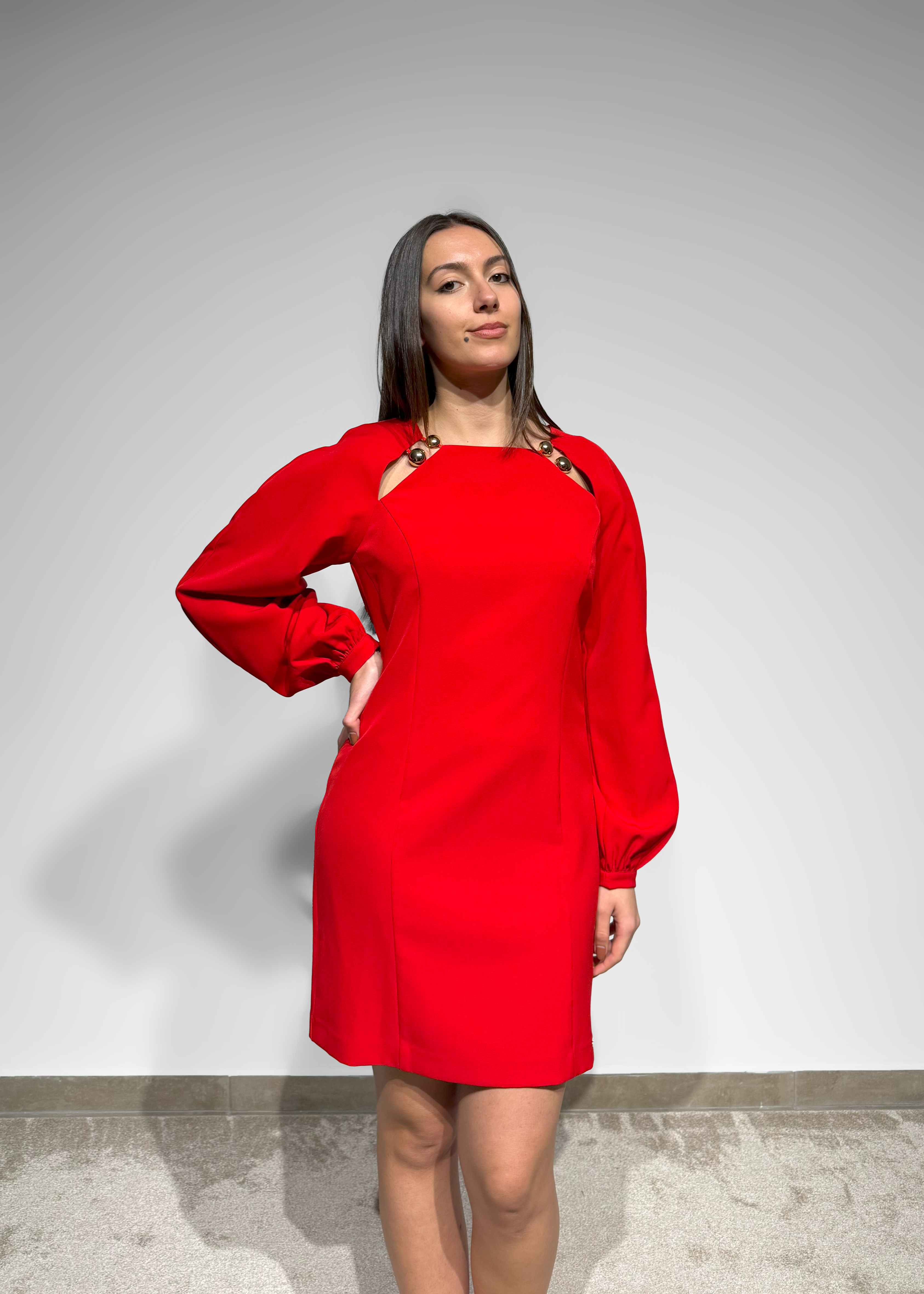Vestido vermelho Koralline