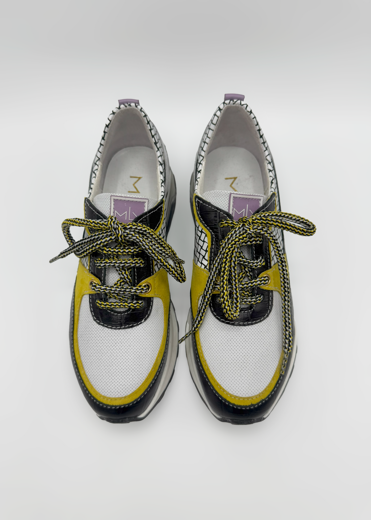 Black and Yellow Sneakers MLV