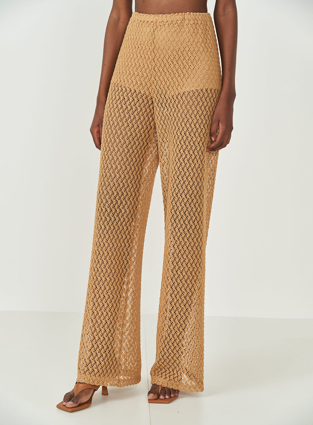 Joana Lace Wide-Leg Pants Colcci