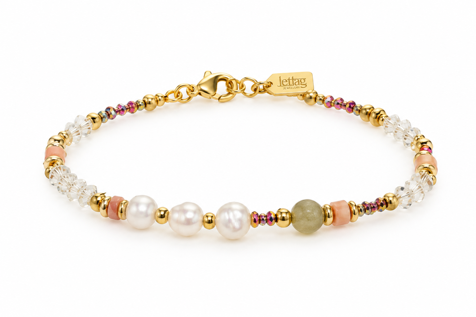 Pulseira Elástica de Contas Minimalista Jetlag
