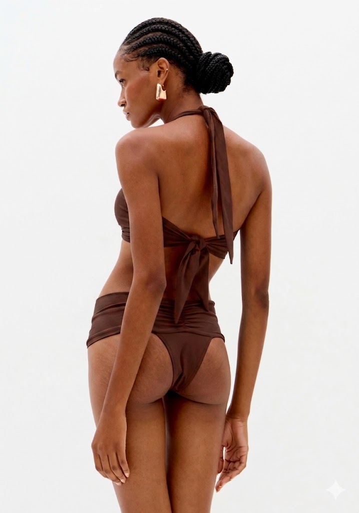 Conjunto de Biquíni Halter com Detalhe de Argola Lança Perfume