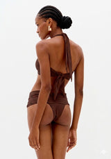 Ring-Detail Halter Bikini Set Lança Perfume