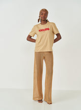 Joana Lace Wide-Leg Pants Colcci