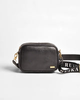 Square Beige Leather Crossbody Bag Ruika