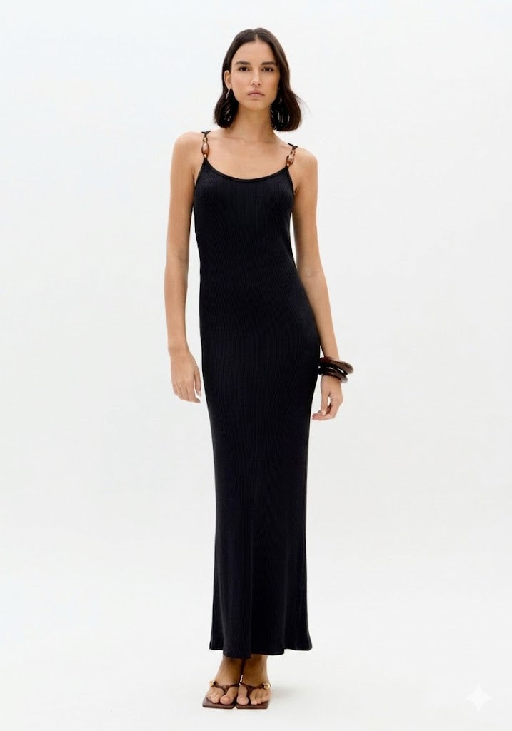 Super Midi Ribbed Dress Lança Perfume