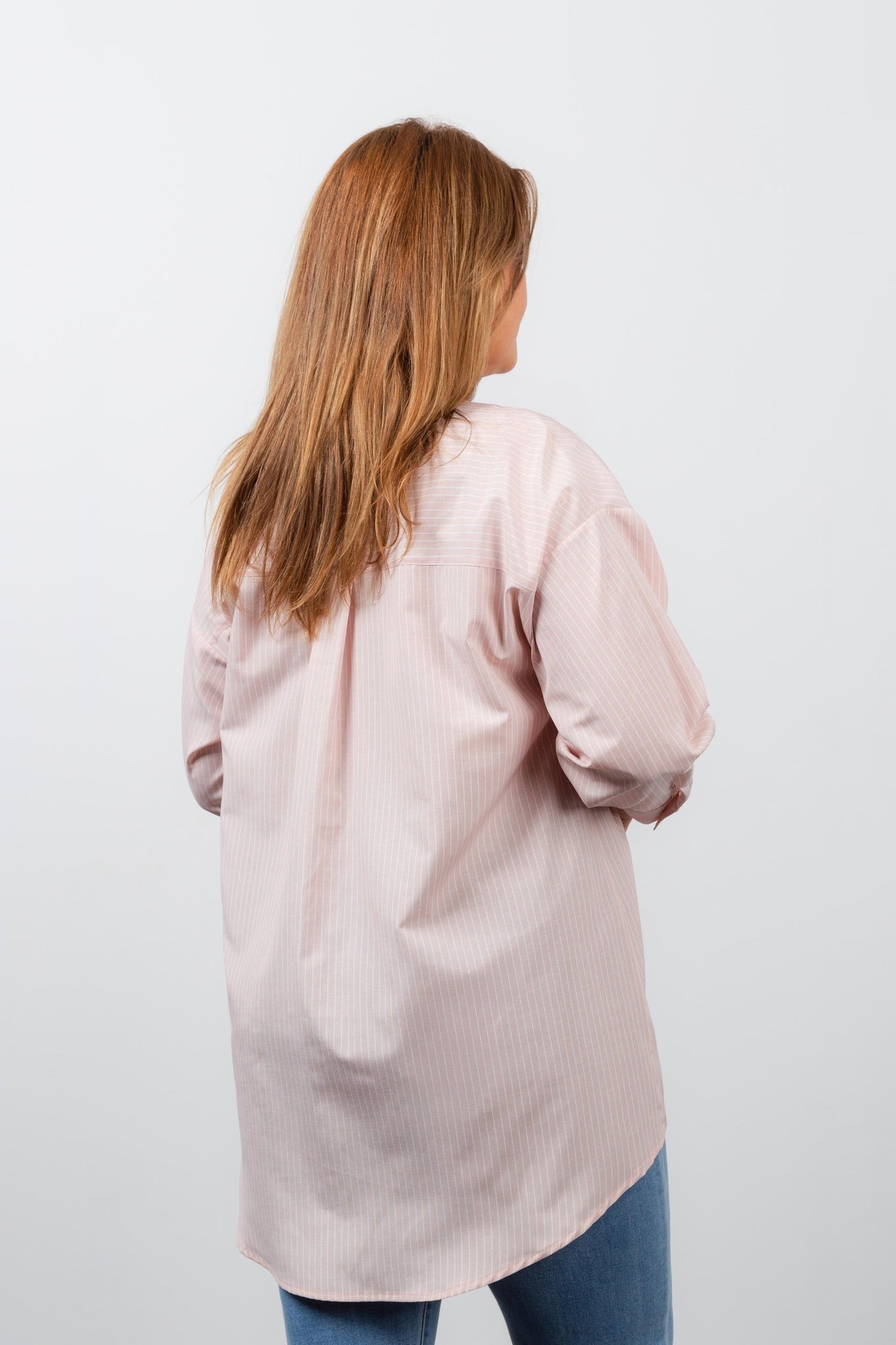 Blusa em tecido riscado TCO