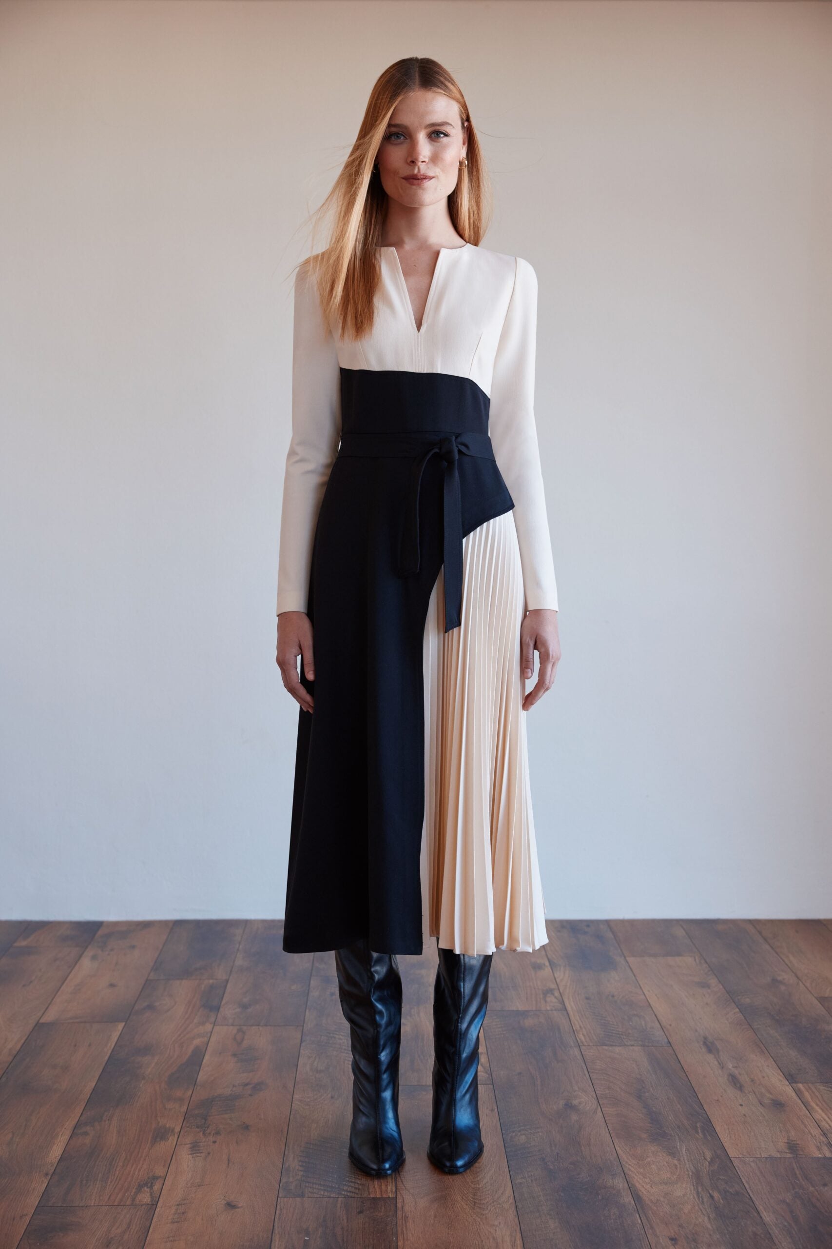 Plissé Coordinated Dress Arggido