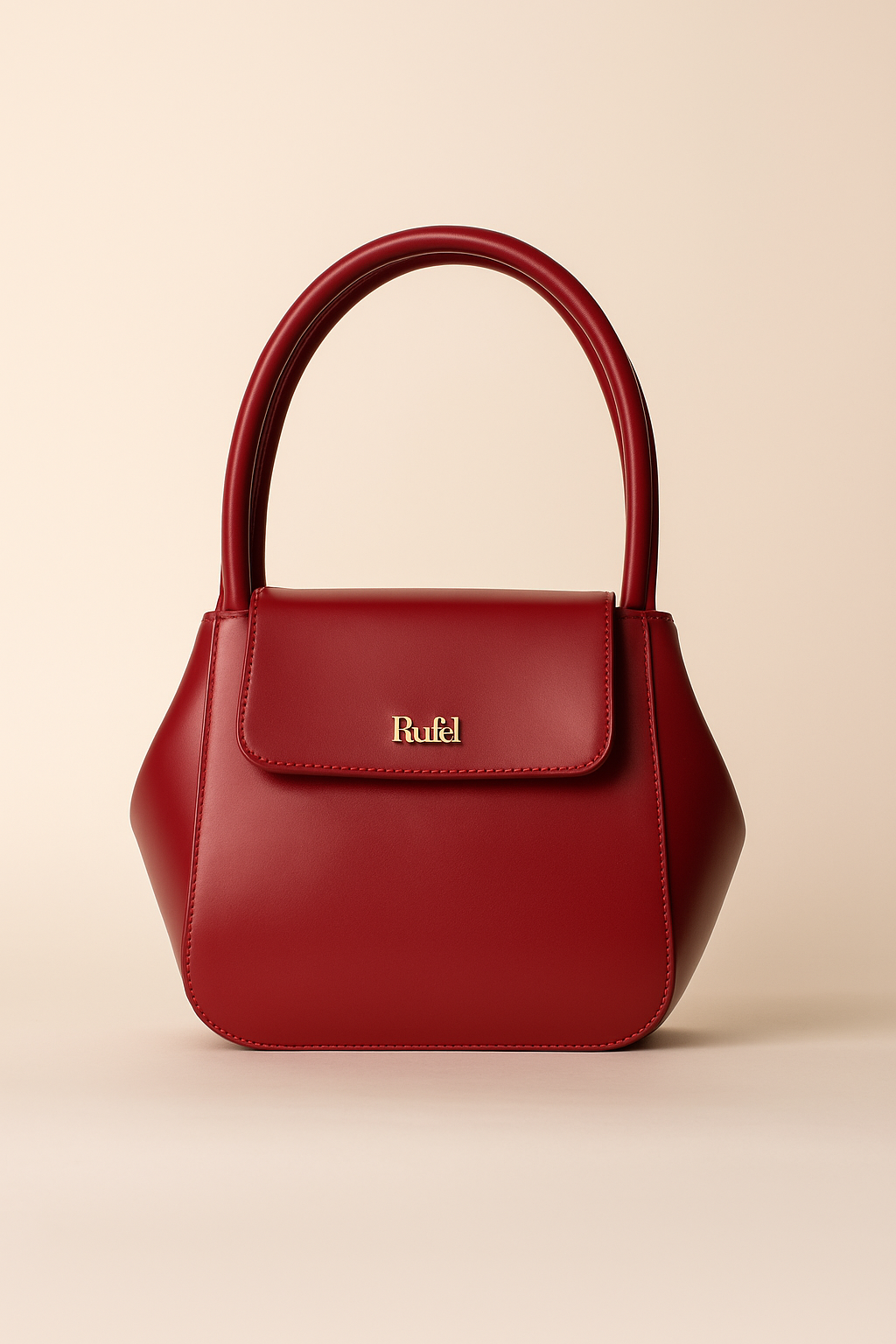 Medium Red Handbag Rufel
