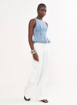 Denim Tailoring Corset Blouse Colcci